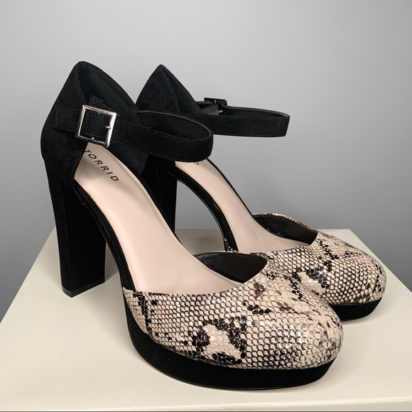 Torrid Snakeskin Platform Heels 